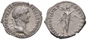 ROMANE IMPERIALI - Traiano (98-117) - Denario - Busto laureato e drappeggiato a d. /R Marte andante a d. con lancia e trofeo C. 190 (AG g. 3,19)
SPL