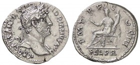 ROMANE IMPERIALI - Adriano (117-138) - Denario - Testa a d. /R La Felicità seduta a s. con caduceo e cornucopia C. 600 (AG g. 3,22)
BB-SPL
