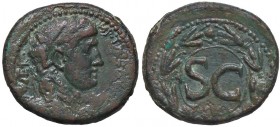 ROMANE PROVINCIALI - Augusto (27 a.C.-14 d.C.) - AE 24 (Antiochia-Siria) - Testa nuda a d. /R SC entro corona S. Cop. 152; Sear 4260 (AE g. 16,69)
BB...