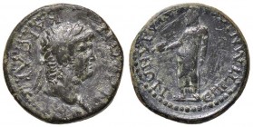 ROMANE PROVINCIALI - Nerone (54-68) - Diobolo (Sardeis-Lydia) - Testa laureata a d. /R Zeus stante a s. con globo RPC 3007 (AE g. 3,49)
BB