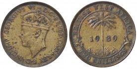 ESTERE - AFRICA OCCIDENTALE BRITANNICA - Giorgio VI (1936-1952) - 2 Scellini 1939 KN Kr. 24 BT Colpetto
BB
