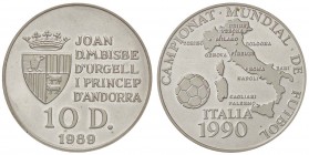ESTERE - ANDORRA - 10 Diners 1989 - Mondiali in Italia Kr. 60 AG
FS
