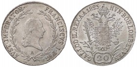 ESTERE - AUSTRIA - Francesco I Imperatore (1806-1835) - 20 Kreuzer 1823 A Kr. 2143 AG
qFDC/FDC