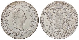 ESTERE - AUSTRIA - Francesco I Imperatore (1806-1835) - 20 Kreuzer 1830 C Kr. 2145 AG
SPL/qFDC