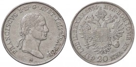 ESTERE - AUSTRIA - Francesco I Imperatore (1806-1835) - 20 Kreuzer 1831 A Kr. 2147 AG
BB/BB+