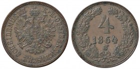 ESTERE - AUSTRIA - Francesco Giuseppe (1848-1916) - 4 Kreuzer 1864 B CU
qSPL