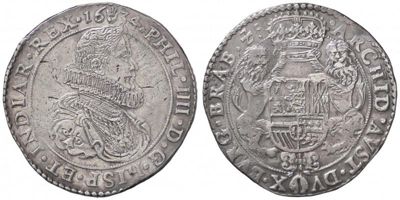 ESTERE - BELGIO - BRABANTE - Filippo IV (1621-1665) - Ducatone 1634 Delm. 274 (A...