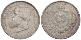 ESTERE - BRASILE - Pedro II (1831-1889) - 2.000 Reis 1889 Kr. 485 AG Colpetti
BB