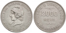 ESTERE - BRASILE - Repubblica (1889) - 2.000 Reis 1910 Kr. 508 AG Colpetto
qBB/BB