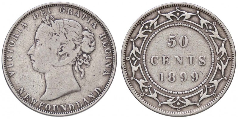 ESTERE - CANADA-NEWFOUNDLAND - Vittoria (1837-1901) - 50 Cents 1899 Kr. 6 AG
MB...