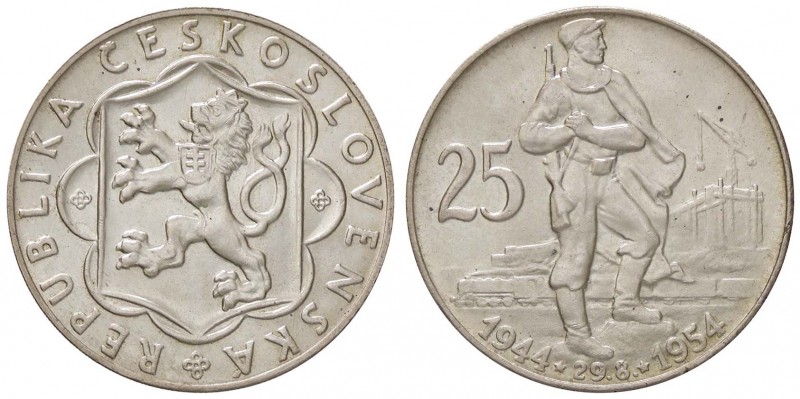 ESTERE - CECOSLOVACCHIA - Repubblica - 25 Corone 1954 Kr. 41 AG
FDC