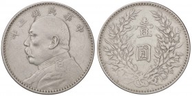 ESTERE - CINA - Repubblica Popolare Cinese (1912) - Dollaro 1914 Kr. 322 AG
bel BB