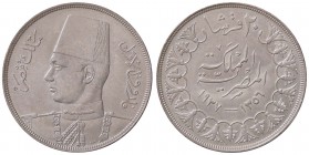 ESTERE - EGITTO - Farouk (1937-1952) - 20 Piastre 1937 Kr. 368 AG
BB-SPL