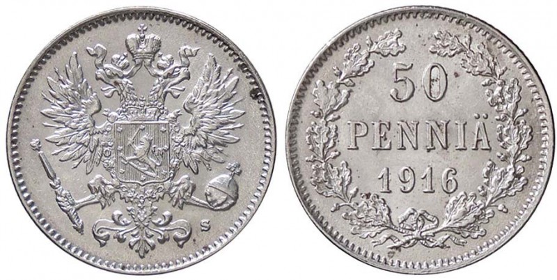 ESTERE - FINLANDIA - Nicola II (1894-1917) - 50 Pennia 1916 Kr. 2.2 AG
FDC