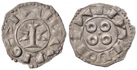 ESTERE - FRANCIA - LINGUADOCA - Anonime - Denaro XII-XIII secolo - Croce formata da fascio e stendardo /R Quattro anelli a croce Dup. 1578 (MI g. 0,99...