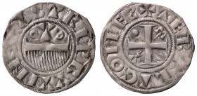 ESTERE - FRANCIA - PROVENCE - Thibaut II (1125-1152) - Denaro Provisino - +TEBΛLT COMES Croce patente /R CΛSTRI PRYYINS Pettine sormontato da Y (MI g....