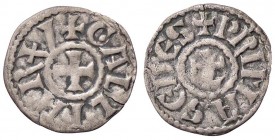 ESTERE - FRANCIA - Anonime - Denaro (1200-1260) - + PRIMA SEDES L cruciforme /R +GALLIARVM Croce Dup. 2540 (AG g. 0,82)(Lyon)
qBB