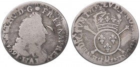 ESTERE - FRANCIA - Luigi XIV (1643-1715) - Quarto di scudo 1694 D Gad. 152 AG
MB