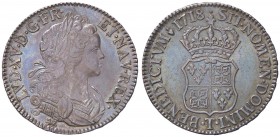 ESTERE - FRANCIA - Luigi XV (1715-1774) - Scudo 1718 T Kr. 435.20 R AG Splendida patina di antica raccolta
SPL