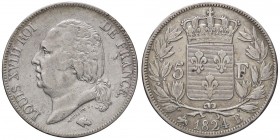 ESTERE - FRANCIA - Luigi XVIII (1814-1824) - 5 Franchi 1824 B Kr. 711.2 AG
qBB