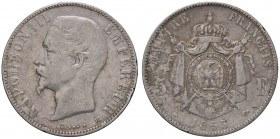 ESTERE - FRANCIA - Napoleone III (1852-1870) - 5 Franchi 1855 BB - Testa nuda Kr. 782.2 R AG
qBB
