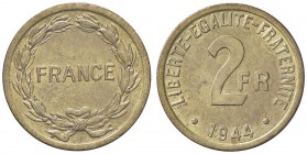ESTERE - FRANCIA - Governo Provvisorio di De Gaulle (1944-1946) - 2 Franchi 1944 Kr. 905 R BR
FDC