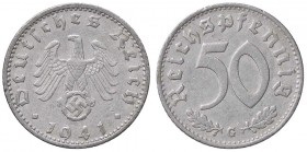 ESTERE - GERMANIA - Terzo Reich (1933-1945) - 50 Pfennig 1941 G Kr. 96 R AL
BB+