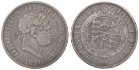 ESTERE - GRAN BRETAGNA - Giorgio III (1760-1820) - Mezza corona 1820 Kr. 676 AG
MB