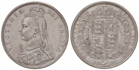 ESTERE - GRAN BRETAGNA - Vittoria (1837-1901) - Mezza corona 1887 Kr. 764 AG
SPL+