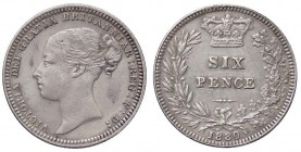 ESTERE - GRAN BRETAGNA - Vittoria (1837-1901) - 6 Pence 1880 Kr. 757 AG Graffietti
BB+