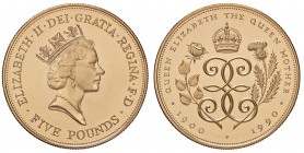 ESTERE - GRAN BRETAGNA - Elisabetta II (1952) - 5 Sterline 1990 Kr. 962b (AU g. 39,95)2.500 pezzi coniati In confezione
FS