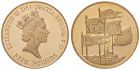 ESTERE - GRAN BRETAGNA - Elisabetta II (1952) - 5 Sterline 1996 Kr. 974b (AU g. 39,95) In confezione
FS