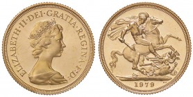 ESTERE - GRAN BRETAGNA - Elisabetta II (1952) - Sterlina 1979 Kr. 919 RR (AU g. 7,98) In confezione
FS