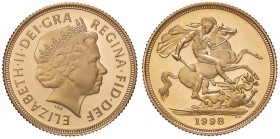 ESTERE - GRAN BRETAGNA - Elisabetta II (1952) - Sterlina 1998 Kr. 1002 (AU g. 7,98) In confezione
FS
