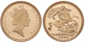 ESTERE - GRAN BRETAGNA - Elisabetta II (1952) - Mezza sterlina 1994 Kr. 942 (AU g. 3,99) In confezione
FS