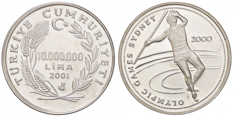 ESTERE - TURCHIA - Repubblica - 10.000 Lira 1988 - Olimpiadi AG
FS