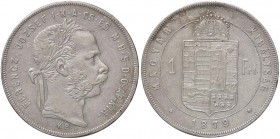 ESTERE - UNGHERIA - Francesco Giuseppe (1848-1916) - Fiorino 1879 Kr. 453.1 AG
qSPL