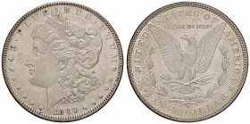 ESTERE - U.S.A. - Dollaro 1880 O - Morgan Kr. 110 AG Segni davanti al volto
qFDC/FDC