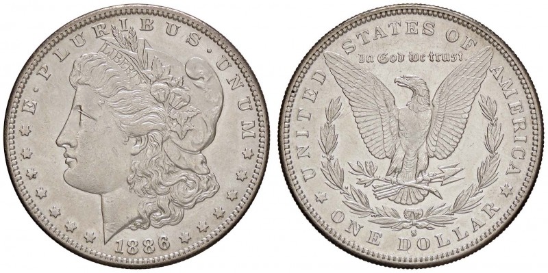 ESTERE - U.S.A. - Dollaro 1886 S - Morgan Kr. 110 AG Segnetto
SPL/SPL+