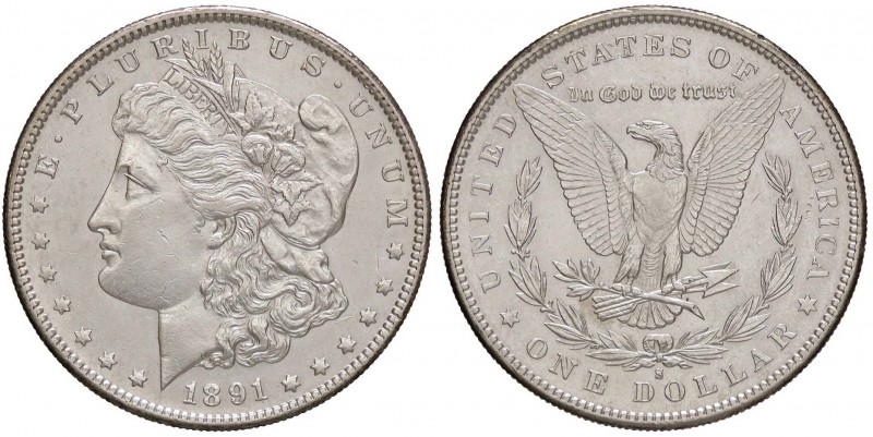 ESTERE - U.S.A. - Dollaro 1891 S - Morgan Kr. 110 AG
SPL+
