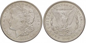 ESTERE - U.S.A. - Dollaro 1921 - Morgan Kr. 110 AG Segnetti al D/
qFDC/FDC