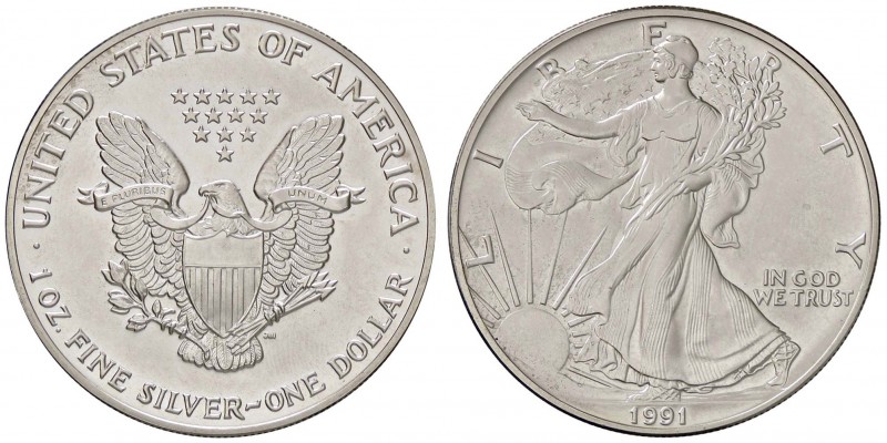 ESTERE - U.S.A. - Dollaro 1991 - American Eagle Kr. 273 AG
FDC