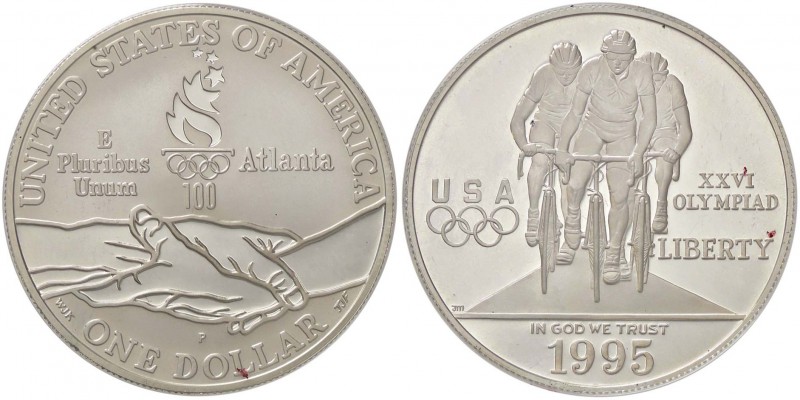 ESTERE - U.S.A. - Dollaro 1995 P - Olimpiadi - Ciclismo Kr. 263 AG
FS