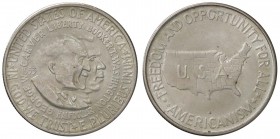ESTERE - U.S.A. - Mezzo dollaro 1953 S - Washington e Carver Kr. 200 AG Segnetti al D/
qFDC/FDC