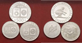ESTERE - YUGOSLAVIA - Repubblica Popolare - Trittico 1982 - Olimpiadi Kr. PS8 AG 500-250-100 Dinari
FS