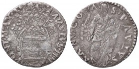 ZECCHE ITALIANE - ANCONA - Paolo IV (1555-1559) - Giulio Munt. 40/42 (AG g. 2,55)
meglio di MB