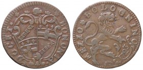 ZECCHE ITALIANE - BOLOGNA - Innocenzo XIII (1721-1724) - Mezzo bolognino 1723 CNI 67; Munt. 44b R CU
bel BB