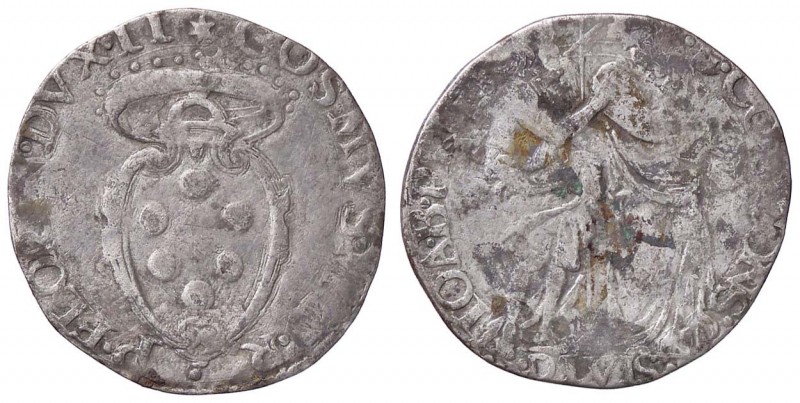ZECCHE ITALIANE - FIRENZE - Cosimo I (1536-1574) - Giulio MIR 131 R (AG g. 2,57)...