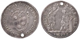 ZECCHE ITALIANE - FIRENZE - Cosimo III (1670-1723) - Giulio 1677 CNI 49/52; MIR 337 R AG Foro
MB-BB