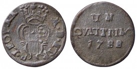 ZECCHE ITALIANE - FIRENZE - Pietro Leopoldo di Lorena (1765-1790) - Quattrino 1788 Mont. 108 R CU
BB